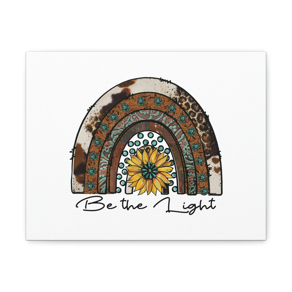 Scripture Walls Be The Light Matthew 5:14 Pattern Rainbow Christian Wall Art